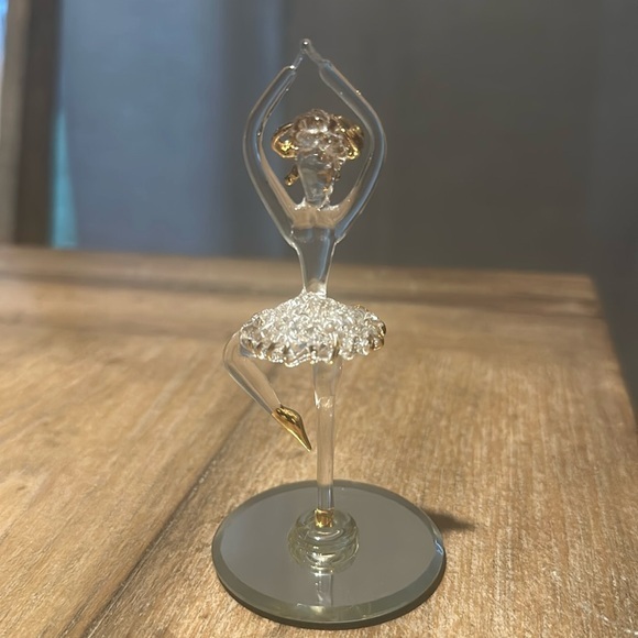 Glass Baron Hand Spun “Tiny Dancer” Ballerina Dancer with 24KT gold accents - Picture 1 of 8